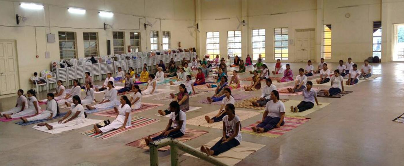 Celebration of international Yoga Day in V. T. Patil Smriti Bhavan