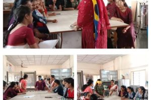 Blind fold food competition by b.voc food dept. on 4th sept 2023