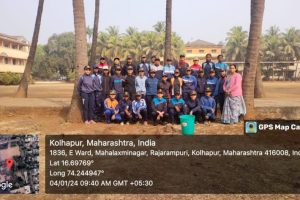 Clean campus campion by N.C.C. cadets on 4th jan 2024