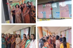 On National Nutrition Wek wallpaper display on “Nutritious diet for everyone”by Home Science dept on 03/09/2024