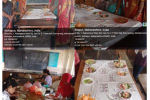 Salad decoration competition by B. Voc dept. on 5th jan 2024