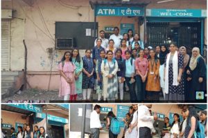 Visit to ATM(Bank of Maharashtra) organized by Commerce Forum Date 4/3/2024