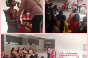 Workshop on Bridal Makeup for hostel Students
