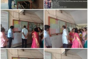 On occasion of savitribai phule birthday anniversary wallpaper display organized by sociology dept on 3rd jan 2024